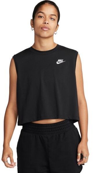 Nike SPORTSWEAR CLUB Dámske tielko, čierna, veľkosť