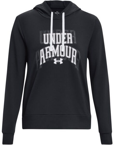 Under Armour RIVAL TERRY GRAPHIC Dámska mikina, čierna, veľkosť
