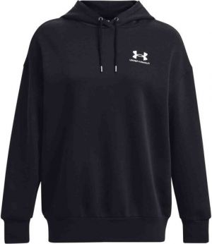 Under Armour ESSENTIAL FLC OS HOODIE Dámska mikina, čierna, veľkosť