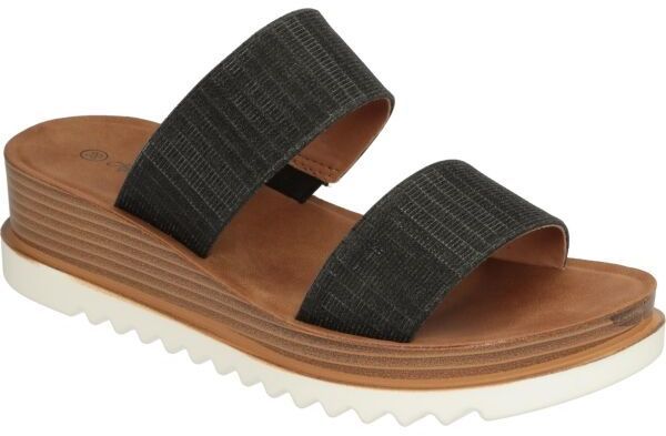 ALPINE PRO CARINA Dámske šľapky, čierna, veľkosť