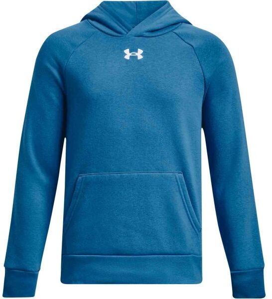 Under Armour RIVAL FLEECE HOODIE Chlapčenská mikina, modrá, veľkosť S