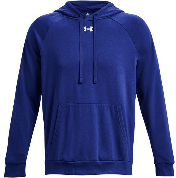 Under Armour RIVAL FLEECE HOODIE Pánska mikina, modrá, veľkosť M