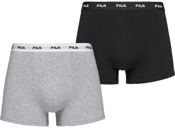 Fila BOXER ELASTIC WITH LOGO IN BOX OF 2 PIECES Pánske boxerky, čierna, veľkosť