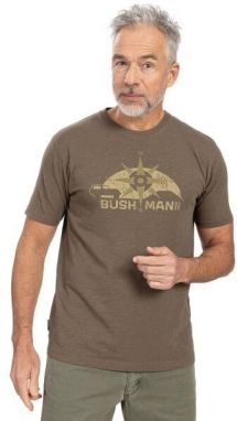 BUSHMAN BARKLY Pánske tričko, khaki, veľkosť