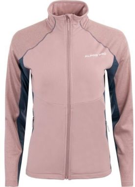 ALPINE PRO AREDA Dámska outdoorová mikina, ružová, veľkosť