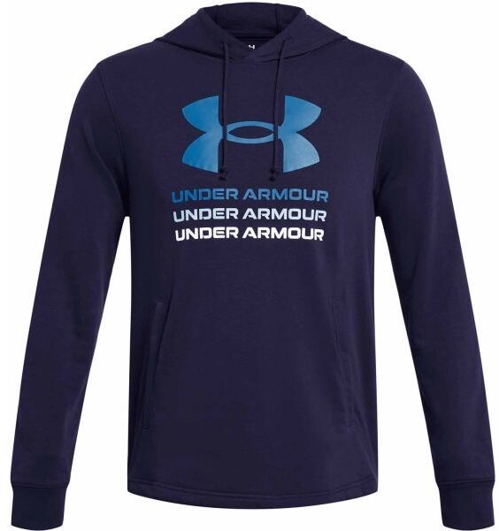 Under Armour RIVAL Pánska mikina, tmavo modrá, veľkosť S