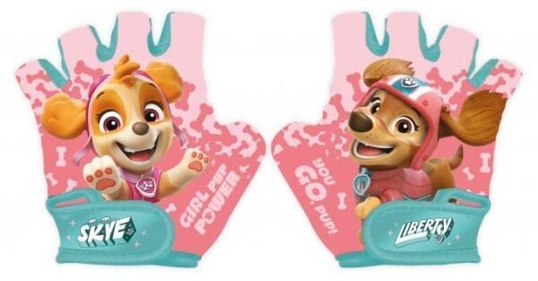 Disney LABKOVÁ PATROLA GIRL Detské cyklistické rukavice, ružová, veľkosť 4-6Y