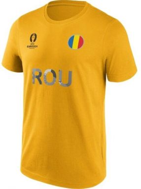 FANATICS UEFA EURO 2024 ROMANIA NATION FLAG Pánske tričko, zlatá, veľkosť