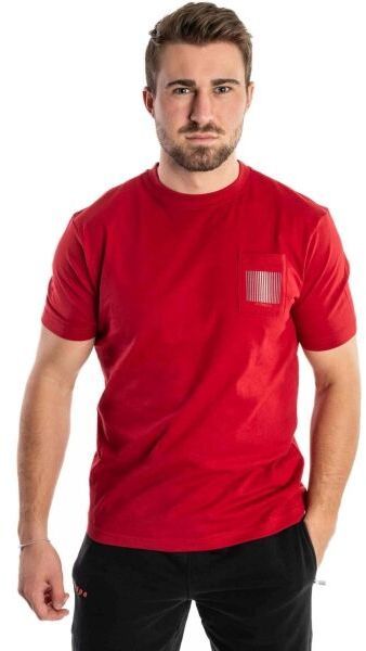Kappa LOGO FISCA Pánske tričko, červená, veľkosť