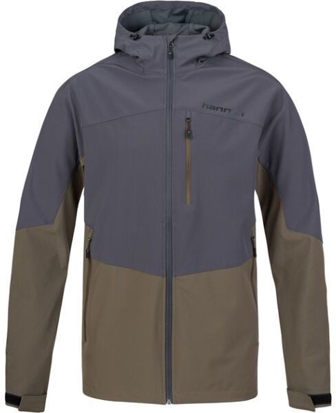 Hannah SHELTON LITE Pánska softshellová bunda, tmavo sivá, veľkosť