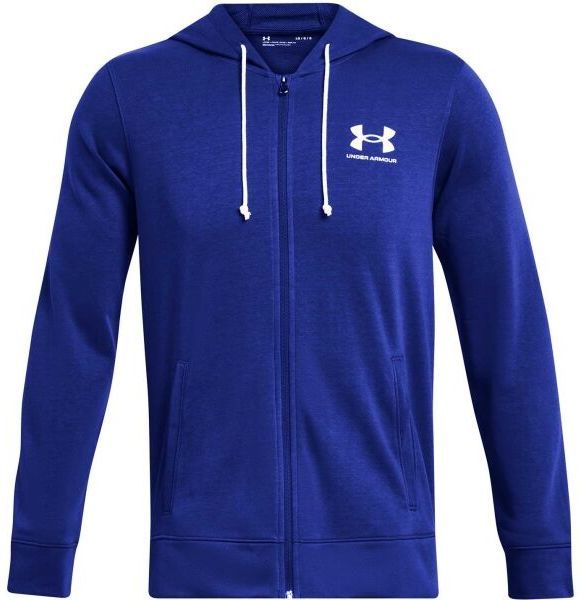 Under Armour RIVAL TERRY LC FZ Pánska mikina, modrá, veľkosť L