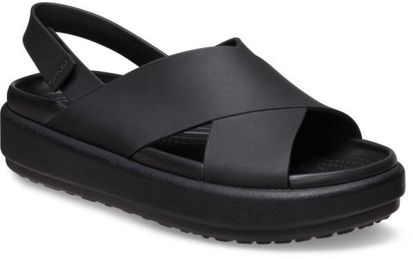 Crocs BROOKLYN LUXE CROSS STRAP W Dámske sandále, čierna, veľkosť 38/39