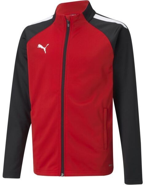 Puma TEAMLIGA TRAINING JACKET JR Chlapčenská mikina, červená, veľkosť