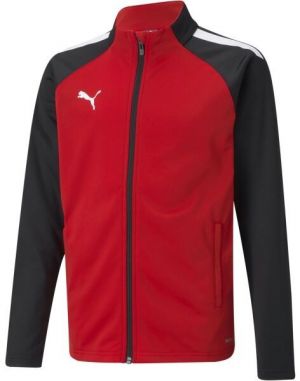 Puma TEAMLIGA TRAINING JACKET JR Chlapčenská mikina, červená, veľkosť