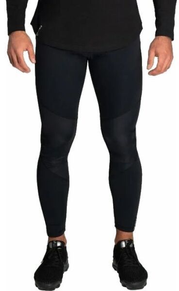 GymBeam NEBULA Pánske športové legíny, čierna, veľkosť