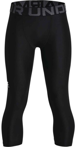 Under Armour HEATGEAR 3/4 LEGGINGS Chlapčenské legíny, čierna, veľkosť XS
