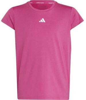 adidas 3-STRIPES TEE Dievčenské tréningové tričko, ružová, veľkosť