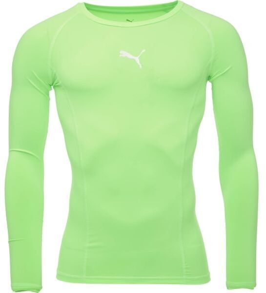 Puma LIGA BASELAYER TEE LS Pánske funkčné tričko, reflexný neón, veľkosť