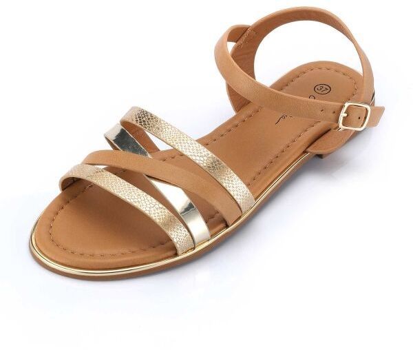 ALPINE PRO NICOLETA Dámske sandále, hnedá, veľkosť