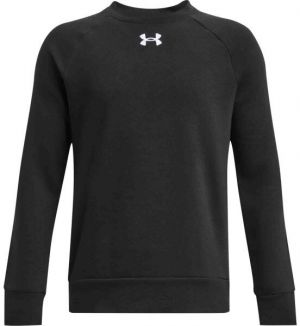 Under Armour RIVAL FLEECE CREW Chlapčenská mikina, čierna, veľkosť