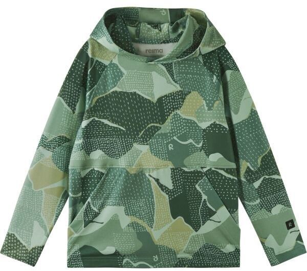 REIMA LUPAUS Detská mikina s kapucňou, zelená, veľkosť