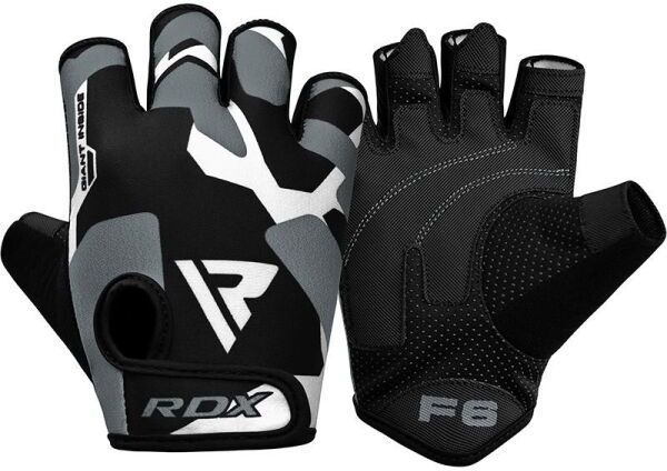 RDX SUMBLIMATION F6 Fitness rukavice, čierna, veľkosť