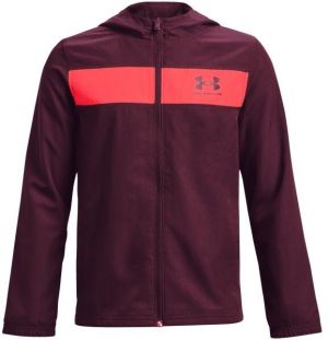 Under Armour SPORTSTYLE WINDBREAKER Chlapčenská bunda, vínová, veľkosť XL
