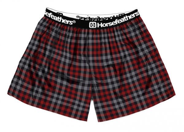 Horsefeathers CLAY BOXER SHORTS Pánske boxerky, červená, veľkosť