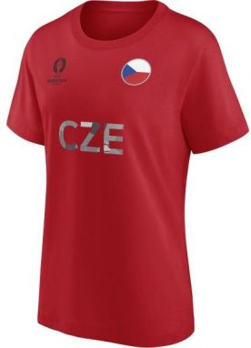 FANATICS UEFA EURO 2024 CZECHIA NATION FLAG Dámske tričko, červená, veľkosť