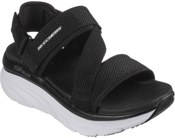 Skechers D'LUX WALKER - KIND MIND Dámske sandále, čierna, veľkosť