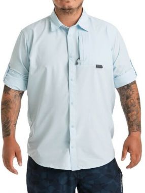 ADVENTER & FISHING FUNCTIONAL UV SHIRT Funkčná UV košeľa s dlhým rukávom, svetlomodrá, veľkosť