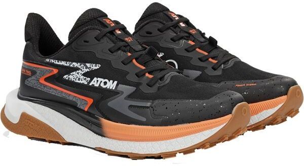 ATOM SHARK TRAIL Pánske bežecké topánky, čierna, veľkosť