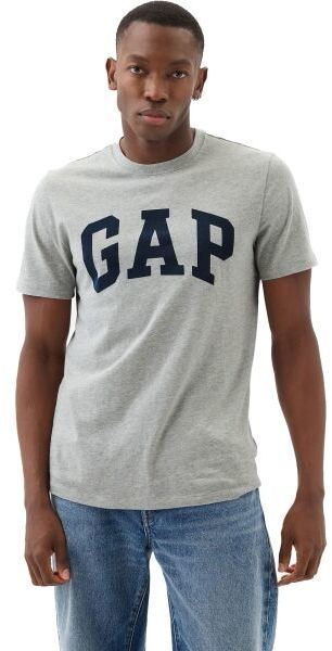 GAP BASIC LOGO Pánske tričko, sivá, veľkosť