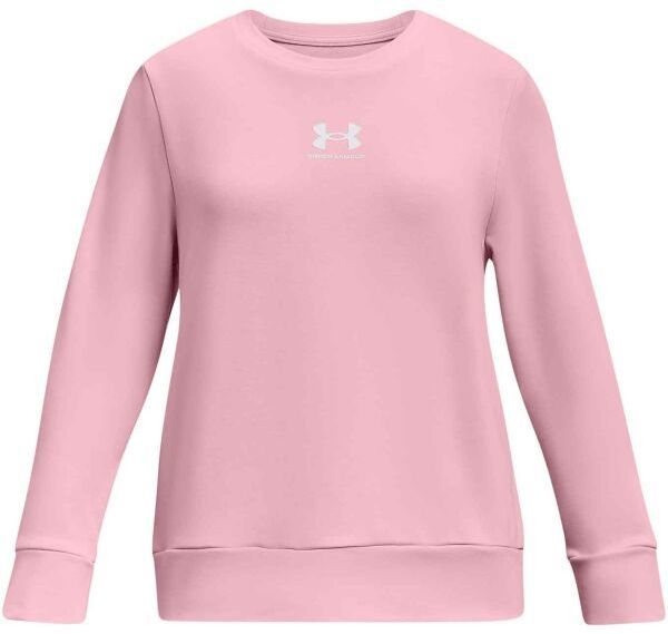 Under Armour RIVAL TERRY Dievčenská mikina, ružová, veľkosť L