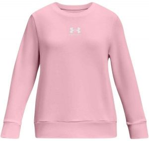 Under Armour RIVAL TERRY Dievčenská mikina, ružová, veľkosť L