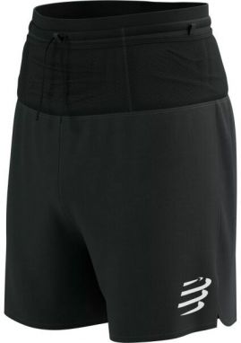 Compressport TRAIL RACING 2-IN-1 SHORT M Pánske bežecké šortky, čierna, veľkosť
