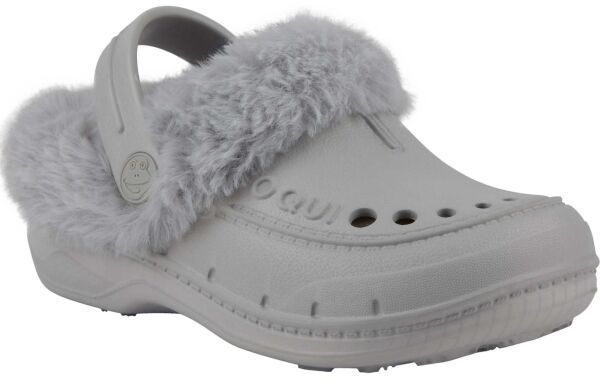 Coqui HUSKY KIDS Detské zateplené clogsy, sivá, veľkosť