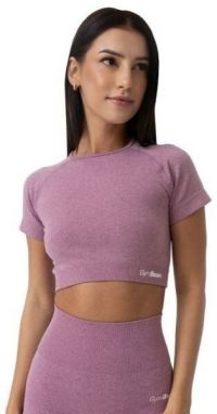 GymBeam FLO Dámsky crop top, fialová, veľkosť