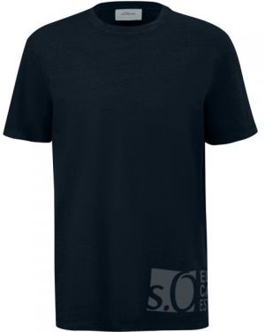 s.Oliver RL T-SHIRT Pánske tričko, tmavo modrá, veľkosť