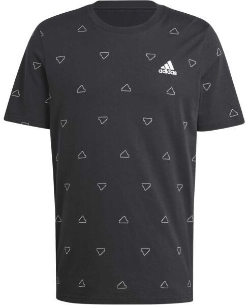 adidas SEASONAL ESSENTIALS MONOGRAM GRAPHIC T-SHIRT Pánske tričko, čierna, veľkosť