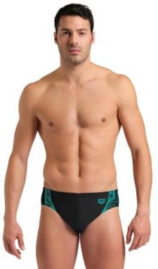 Arena SWIM BRIEF GRAPHIC Pánske slipové plavky, čierna, veľkosť