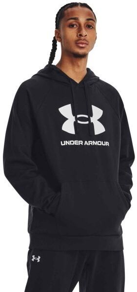 Under Armour RIVAL FLEECE LOGO HD Pánska mikina, čierna, veľkosť