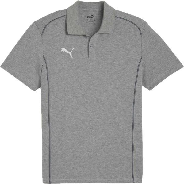 Puma TEAMFINAL CASUALS POLO Pánske polo tričko, sivá, veľkosť