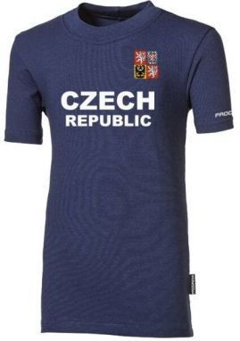 PROGRESS FC1 CZ JR Juniorské tričko pre fanúšikov, modrá, veľkosť 140-146