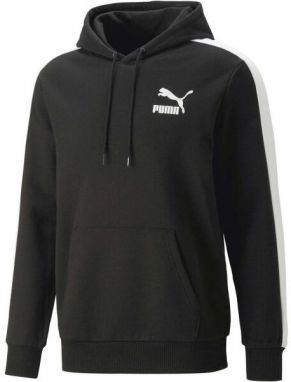 Puma T7 IKONIC HOODIE TR Pánska mikina, čierna, veľkosť