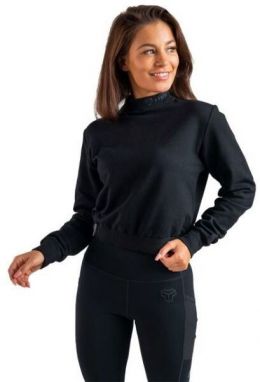 GymBeam ESSENTIAL HIGH NECK JUMPER Dámska mikina, čierna, veľkosť