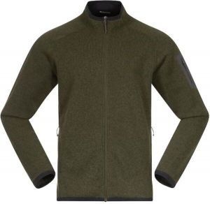 Bergans KAMPHAUG Pánska flísová mikina, khaki, veľkosť
