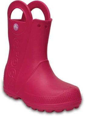 Crocs HANDLE IT RAIN BOOT KIDS Detské gumáky, ružová, veľkosť 33/34