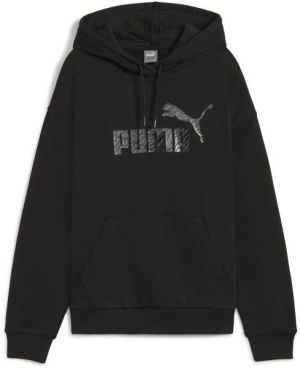 Puma ESS+ ANIMAL AOP HOODIE Dámska mikina s kapucňou, čierna, veľkosť