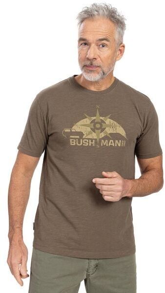 BUSHMAN BARKLY Pánske tričko, khaki, veľkosť